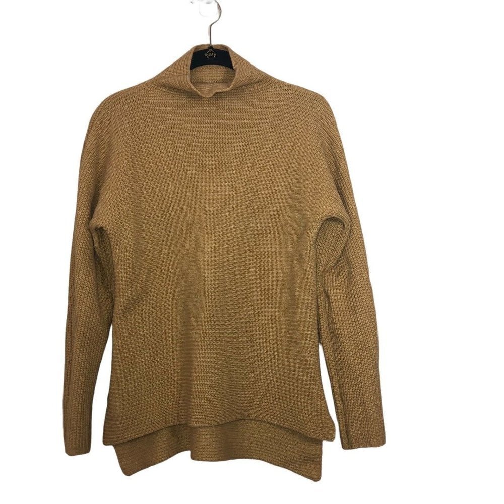 BARTOLINI Womens Wool Cashmere Knit Mock Turtleneck Long Sleeve Sweater